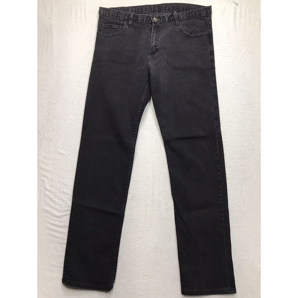 DEARBORN Jeans Men 36x32 Black Slim Fit USA Made Chicago Goth Grunge Chic